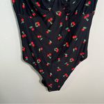 We Wore What  Ruched Cup One Piece Swimsuit Black Cherries XL Photo 5