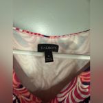 Talbots  Summer Sleeveless V-Neck Geometric‎ Print Dress 100% Cotton Size small Photo 4