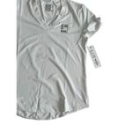 LUCKY IN LOVE White V Neck T Shirt Size Small NEW with tags Photo 1