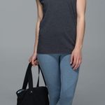 Lululemon  In The Flow Crop II Leggings Heathered Blue Denim NWOT Photo 8