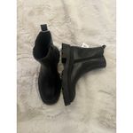 NEW AMERICAN EAGLE WOMEN CHUNKY HEEL ANKLE BLACK BOOTS WITH PIPING SZ 7.5 Photo 5