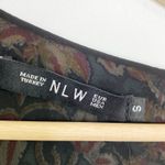 NLW Turkey Multi-Color Paisley Print Open Front Kimono Women's Size Small S Photo 3