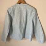 Vintage Meslin Button Down Reversible Jacket Light Blue Yellow Paisley Size S Photo 2