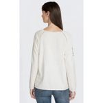 Johnny Was  Womens Whimsical Cashmere Top Size S White Embroidered‎ Boho Rainbow Photo 2