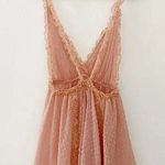 CHIO / Revolve Short Polka Dot Frill Dress in Blush NWOT Size S Retail $394 Photo 7