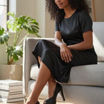 Westies Womens Black Platform Peep Toe Heels Elegant Chic Size 8 Photo 0