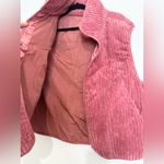 BIBI corduroy pink puffer vest full zip size XL outdoors casual Photo 2
