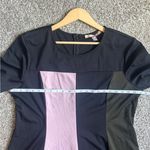 Hutch  Asymmetrical Pink and Black A-line Mini Dress Retro Colorblock 60s Casual Photo 4