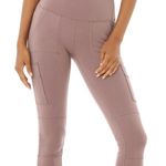 Alo Yoga  High Waisted Dusty Rose Pocket Leggings Photo 1