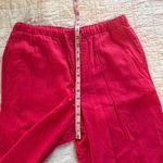 Gap  Mid Rise Linen-Blend Pull-On Wide-Leg Pants Medium Raspberry Pink Photo 10