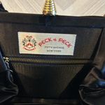 Peck & Peck  Black Twisted Handle Satin Evening Bag Photo 3