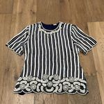 Laurence Kazar Vintage Lawrence Kazan Beautiful Beaded Sequin Blouse Top Shirt Silk Size L Photo 0