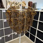 Vintage Lace Beaded and Lace Embroidered Shawl Cape Collar Top OSFM OS Black Size XL Photo 1