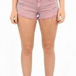 American Eagle ✨AE Pink Low Rise Stretch Denim Booty Shorts✨ Photo 0