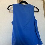 Adam Levine  Blue Sleeveless Lace front Top large Photo 2