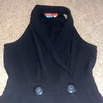 Anthropologie Cartonnier Menswear Tuxedo Cropped Ankle Jumpsuit Black 8 Photo 2