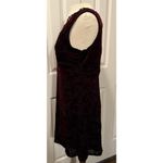 Trixxi  Dress Sz LG Burgundy Velvet Dark Romantic Babydoll Whimsigoth Vampire EUC Photo 5