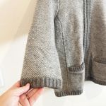 Ann Taylor  Cardigan Women Medium Gray Wool Blend Sweater Office classic preppy Photo 3