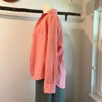 Frank & Eileen Italian Woven Cotton Women's Pink Herringbone Shirt Size XS Photo 2