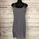 Lumiere striped tie‎ front faux wrap dress Gray Photo 3