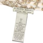 Alberto Makali Moto Biker Jacket Size S Brown Brick Zip Crinkled Statement Photo 7