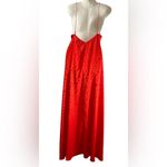 L'Academie  Vibrant Orange Maxi Dress Photo 4