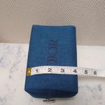 Christian Dior DIOR Denim Embroidered Cosmetic Zipper Trousse Pouch Makeup Cosmetics Bag New Photo 8