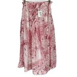 Mii Collection The Lata Tapis volant Long Skirt Size XS Pink Photo 6