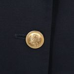 Ralph Lauren  Navy Blue Royal Crown Logo Crest Worsted Wool Blazer Jacket 10 Photo 2