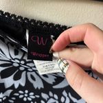 Wrapper Y2K Floral Black and White Skirt Photo 3