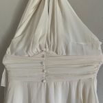 Commence Commense Halter Zipper V-Neck Long Dress chiffon  Romantic Large Photo 4