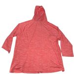 Chico's Weekends by  Women's Orange Red Lightweight Full Zip Hoodie Jacket Size 2 Photo 1