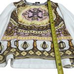 Hale Bob  Yellow and Pink Seashell Goddess Long Sleeve Women's Size S Photo 9