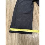 Lululemon Floral Logo‎ Wide Leg Crop Yoga Pants Black Size 12 Photo 7