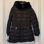 Laundry by Shelli Segal Black Quilted Coat Size XS Photo 4