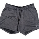 Nike  Dri-Fit Women's Small Gray Short Atheltic Running Shorts EUC logo band Photo 0