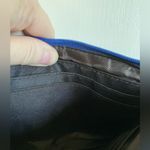 Nicole Miller Blue Silver Buckle Wristlet Bag Photo 7