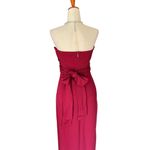Lulu’s Own the Night Wine Strapless Maxi Dress Red Size M Photo 9