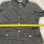 Michael Kors gray long sleeve jacket blazer woman’s size Large-READ DESC Photo 5