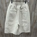 Storets NWT Aspen Pleather Bermuda Pants Pull On Ivory Photo 4