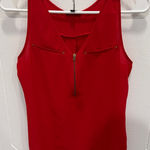 EXPRESS  Red Zip Up Tank Top Photo 0