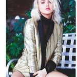 Alice + Olivia Jace Sequin Shawl-Collar Oversized Tuxedo Blazer XS Photo 0