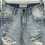 One Teaspoon  Distressed Ankle Length Blue Jeans(Size 26) Photo 4