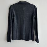 Tahari Dark Grey Stretch Sweatshirt Blazer, Casual Workwear, Size Medium Photo 12