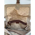Kate Spade  Vintage Metallic Woven Canvas & Leather Buckle Flap Shoulder Bag Photo 2