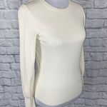 Gap women M Crewneck Longsleeve classic sweater off white Photo 2