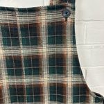 SO  Plaid Knit Button Pinafore Dress Size M Photo 2