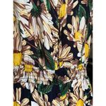 Nicole Fashion Floral Maxi Dress 3XL Black & Yellow Daisy Print Short Sleeve Size undefined Photo 6