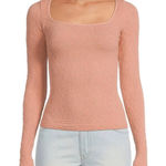 Free People Have It All Long Sleeve NWT Size M/L Smoke Rose Photo 0