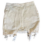Lily Of France Vintage Girdle Skirt Small Cream Shapewear Garters Nylon Spandex Photo 0